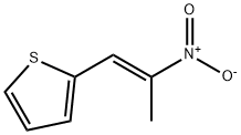 2-[(1E)-2-nitroprop-1-en-1-yl]thiophene Struktur