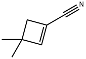 3,3-Dimethyl-cyclobut-1-enecarbonitrile Struktur