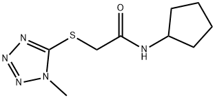 378225-87-7 N-cyclopentyl-2-[(1-methyl-1H-tetrazol-5-yl)sulfanyl]acetamide