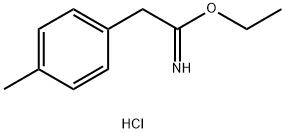 ethyl 2-(4-methylphenyl)ethanecarboximidate hydrochloride 结构式