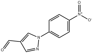 1-p-nitrophenylpyrazole-4-carboxaldehyde 化学構造式