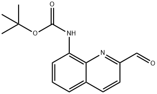 tert-butyl (2-formylquinolin-8-yl)carbamate Struktur