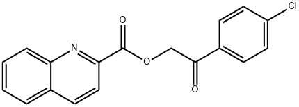 2-(4-chlorophenyl)-2-oxoethyl quinoline-2-carboxylate,380342-82-5,结构式