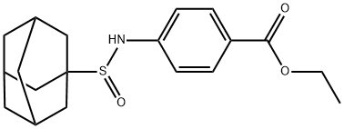 ethyl 4-((((3s,5s,7s)-adamantan-1-yl)sulfinyl)amino)benzoate 结构式