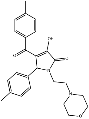 3-hydroxy-4-(4-methylbenzoyl)-1-(2-morpholinoethyl)-5-(p-tolyl)-1,5-dihydro-2H-pyrrol-2-one|