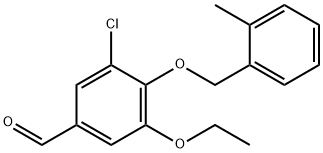 3-Chloro-5-ethoxy-4-(2-methyl-benzyloxy)-benzaldehyde Structure
