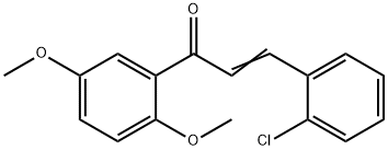 (2E)-3-(2-chlorophenyl)-1-(2,5-dimethoxyphenyl)prop-2-en-1-one,38169-48-1,结构式