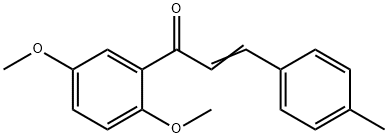 (2E)-1-(2,5-dimethoxyphenyl)-3-(4-methylphenyl)prop-2-en-1-one Structure