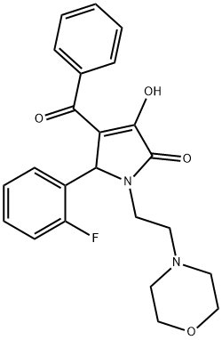 4-benzoyl-5-(2-fluorophenyl)-3-hydroxy-1-(2-morpholinoethyl)-1,5-dihydro-2H-pyrrol-2-one|