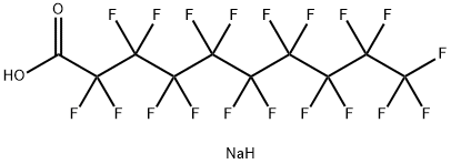 Decanoic acid, nonadecafluoro-, sodium salt 化学構造式