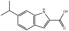 6-(propan-2-yl)-1H-indole-2-carboxylic acid Struktur