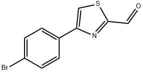 4-(4-bromophenyl)-1,3-thiazole-2-carbaldehyde Struktur