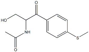 Acetamide,N-[1-(hydroxymethyl)-2-[4-(methylthio)phenyl]-2-oxoethyl]-,38423-42-6,结构式