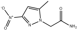 2-(5-methyl-3-nitro-1H-pyrazol-1-yl)acetamide 化学構造式