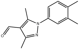 1-(3,4-DIMETHYLPHENYL)-3,5-DIMETHYL-1H-PYRAZOLE-4-CARBALDEHYDE,385376-27-2,结构式