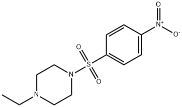 1-乙基-4-[(4-硝基苯基)磺酰基]-哌嗪 结构式