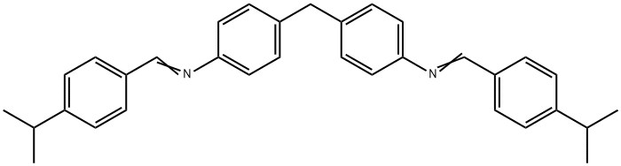 (4-isopropylbenzylidene)(4-{4-[(4-isopropylbenzylidene)amino]benzyl}phenyl)amine Structure