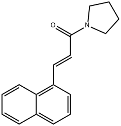 1-[3-(1-naphthyl)acryloyl]pyrrolidine Structure