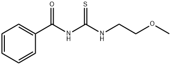 N-((2-methoxyethyl)carbamothioyl)benzamide Structure