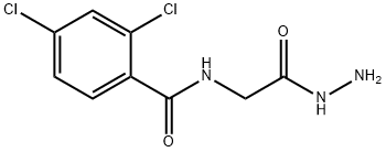 2,4-dichloro-N-(2-hydrazinyl-2-oxoethyl)benzamide Struktur