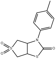 3-(4-methylphenyl)tetrahydrothieno[3,4-d][1,3]thiazol-2(3H)-one 5,5-dioxide Structure