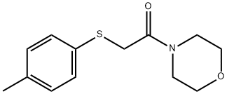 1-morpholino-2-(p-tolylthio)ethan-1-one Struktur