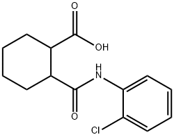 2-(((2-chlorophenyl)amino)carbonyl)cyclohexanecarboxylic acid Struktur