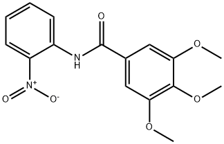 3,4,5-trimethoxy-N-(2-nitrophenyl)benzamide,3940-81-6,结构式