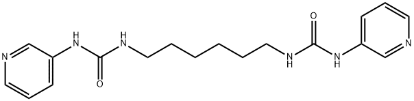 1-pyridin-3-yl-3-[6-(pyridin-3-ylcarbamoylamino)hexyl]urea 化学構造式