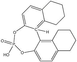 (R)-4-Hydroxy-8,9,10,11,12,13,14,15-octahydrodinaphtho[2,1-d:1,2-f][1,3,2]dioxaphosphepine4-oxide Structure