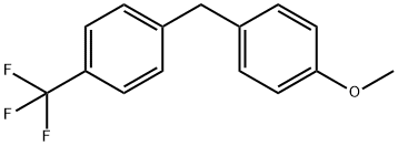 Benzene, 1-[(4-methoxyphenyl)methyl]-4-(trifluoromethyl)- 结构式
