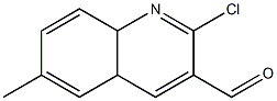 2-chloro-6-methyl-4a,8a-dihydroquinoline-3-carbaldehyde 化学構造式