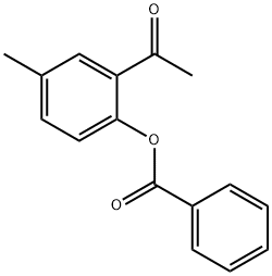2-Acetyl-4-Methylphenyl Benzoate Struktur