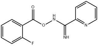 N'-{[(2-fluorophenyl)carbonyl]oxy}pyridine-2-carboximidamide 结构式