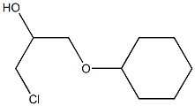 1-クロロ-3-(シクロヘキシルオキシ)-2-プロノール 化学構造式