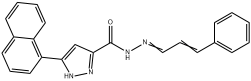 3-(naphthalen-1-yl)-N-((1E,2E)-3-phenylallylidene)-1H-pyrazole-5-carbohydrazide|