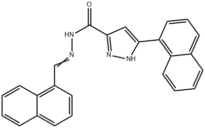 (E)-3-(naphthalen-1-yl)-N-(naphthalen-1-ylmethylene)-1H-pyrazole-5-carbohydrazide Structure