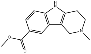 2-Methyl-2,3,4,5-tetrahydro-1H-pyrido[4,3-b]indole-8-carboxylic acid methyl ester,404913-16-2,结构式