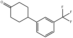 4-(3-(trifluoromethyl)phenyl)cyclohexanone 化学構造式