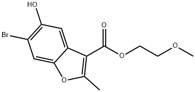 2-methoxyethyl 6-bromo-5-hydroxy-2-methylbenzofuran-3-carboxylate|