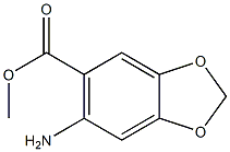 1,3-Benzodioxole-5-carboxylicacid, 6-amino-, methyl ester Structure