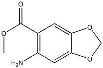 6-氨基苯并[D][1,3]二噁唑-5-羧酸甲酯,40680-63-5,结构式