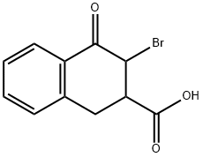 3-BROMO-4-OXO-1,2,3,4-TETRAHYDRONAPHTHALENE-2-CARBOXYLIC ACID Struktur