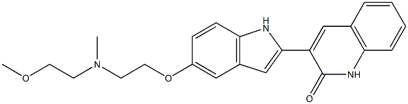 3-[5-[2-[(2-Methoxyethyl)methylamino]ethoxy]-1H-indol-2-yl]-2(1H)-quinolinone Structure