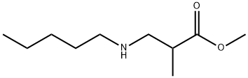 methyl 2-methyl-3-(pentylamino)propanoate, 40870-85-7, 结构式