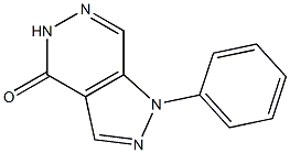 1-Phenyl-1H-pyrazolo[3,4-d]pyridazin-4(5H)-one 结构式