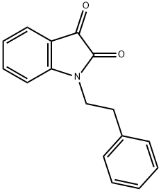 1-苯乙基吲哚啉-2,3-二酮, 41042-17-5, 结构式