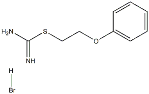 [(2-phenoxyethyl)sulfanyl]methanimidamide hydrobromide, 41074-72-0, 结构式