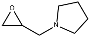 1-(オキシラン-2-イルメチル)ピロリジン 化学構造式