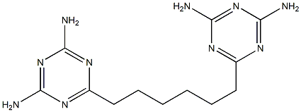 1,3,5-Triazine-2,4-diamine,6,6'-(1,6-hexanediyl)bis-,4128-88-5,结构式